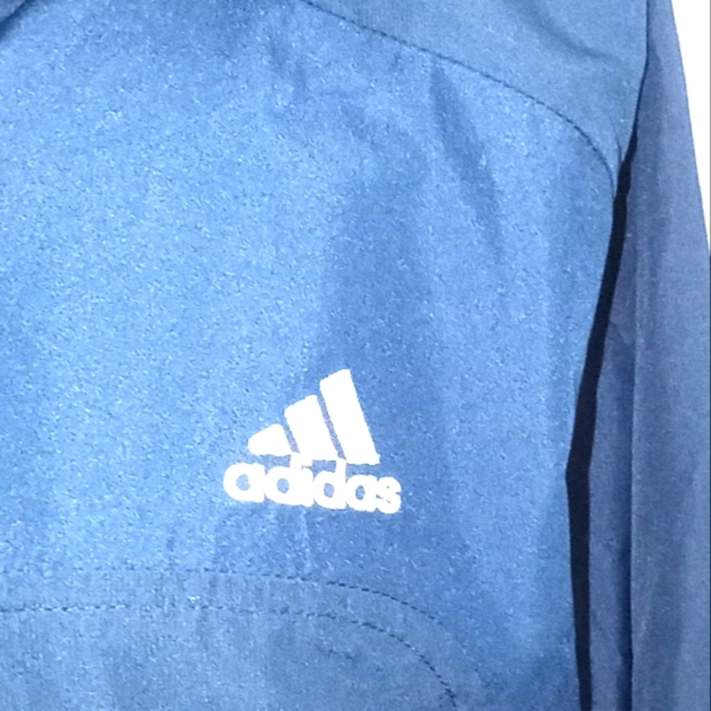Adidas Navy Blue Windbreaker Size M.